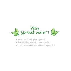 Iplay Brotos Verdes - Aspirador Nasal Sprout Ware feito de plantas e tubo de silicone, verde Clearance