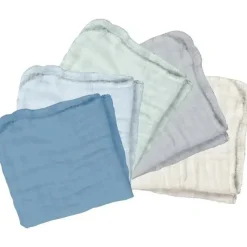 Iplay Brotos Verdes - Panos Absorventes de Musselina de Algodão Orgânico 5Pk, Mirtilo New