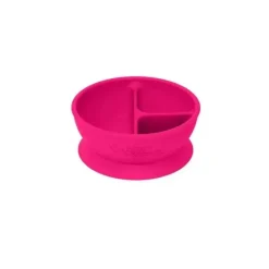 Iplay Brotos Verdes - Tigela de Aprendizagem de Silicone, Rosa Hot
