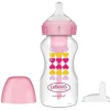 Dr. Brown's Brown - opções de 9 onças + garrafa de gargalo largo para canudinho, rosa, 1 unidade Hot