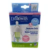 Dr. Brown's Brown Options Standard - Garrafa com gargalo 2 unidades com bico para prematuros 2 onças/60 M Fashion