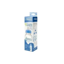 Dr. Brown's Brown's - 1 unidade de opções anti-cólicas de fluxo natural + kit inicial de garrafa com canudinho estreito, 8 onças Discount