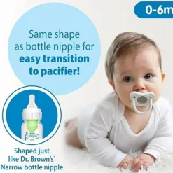 Dr. Brown's Brown's - All in One Options +, conjunto estreito para presente de mamadeira anti-cólica Hot