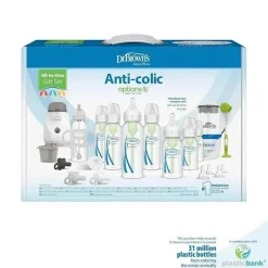 Dr. Brown's Brown's - All in One Options +, conjunto estreito para presente de mamadeira anti-cólica Hot