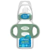 Dr. Brown's Brown's - Garrafa com canudinho de gargalo largo de 9 onças/270 ml com alças de silicone, verde Online