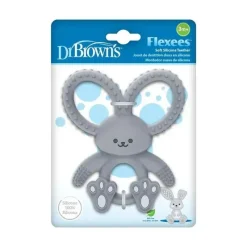 Dr. Brown's Brown's - Mordedor de silicone Flexees Bunny, cinza New