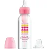 Dr. Brown's Brown's - Opções anti-cólicas de fluxo natural + kit inicial de garrafa com canudinho estreito, 8 onças Online