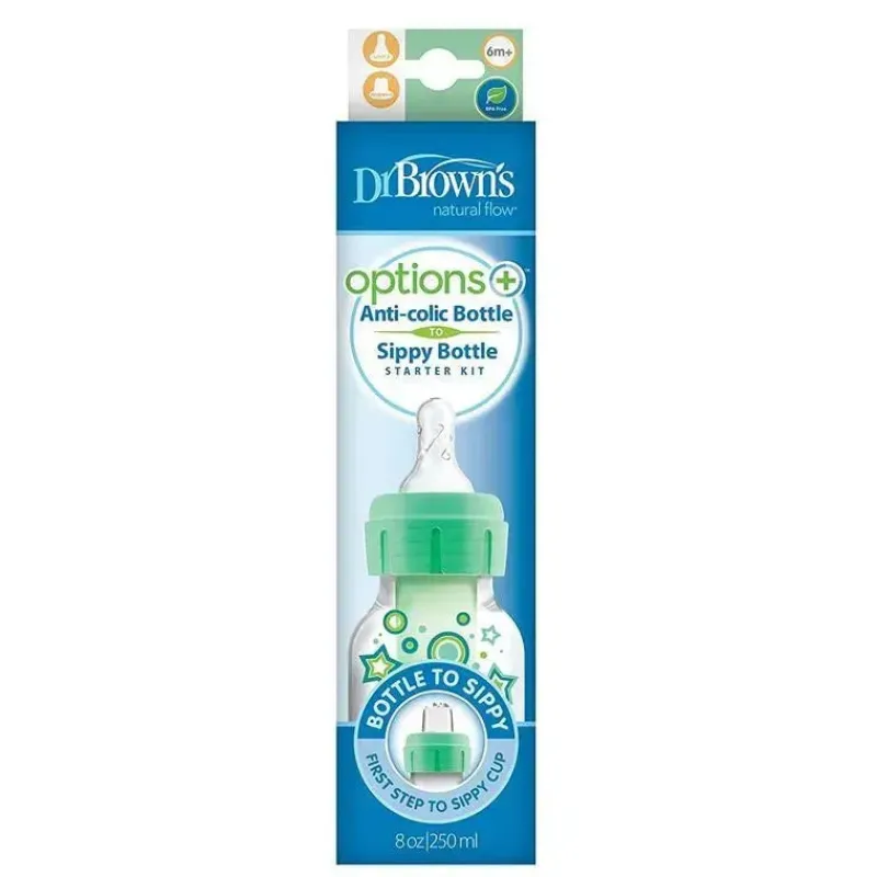 browns__opes_de__onas__ga_SKUfoaqbO1L_2.webp Dr. Brown's Brown's - opções de 8 onças + garrafa estreita Pp para canudinho, verde Fashion