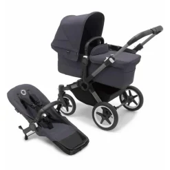 Bugaboo - Carrinho de passeio mono completo Donkey 5, grafite/azul tempestuoso New