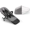 Bugaboo - Conjunto de extensão Donkey 5 Duo, Cinza Mélange Hot