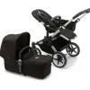 Bugaboo - Donkey 5 Mono Completo Carrinho Simples para Duplo, Alumínio/Preto Meia-Noite Best