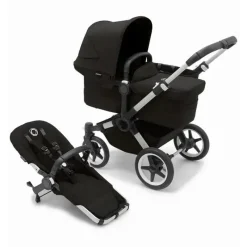 Bugaboo - Donkey 5 Mono Completo Carrinho Simples para Duplo, Alumínio/Preto Meia-Noite Best