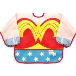 Bumkins - babador com manga de fantasia de quadrinhos da Mulher Maravilha Discount