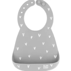 Bumkins - Babador moldado em silicone, corações Clearance