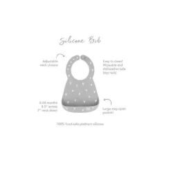Bumkins - Babador moldado em silicone, corações Clearance