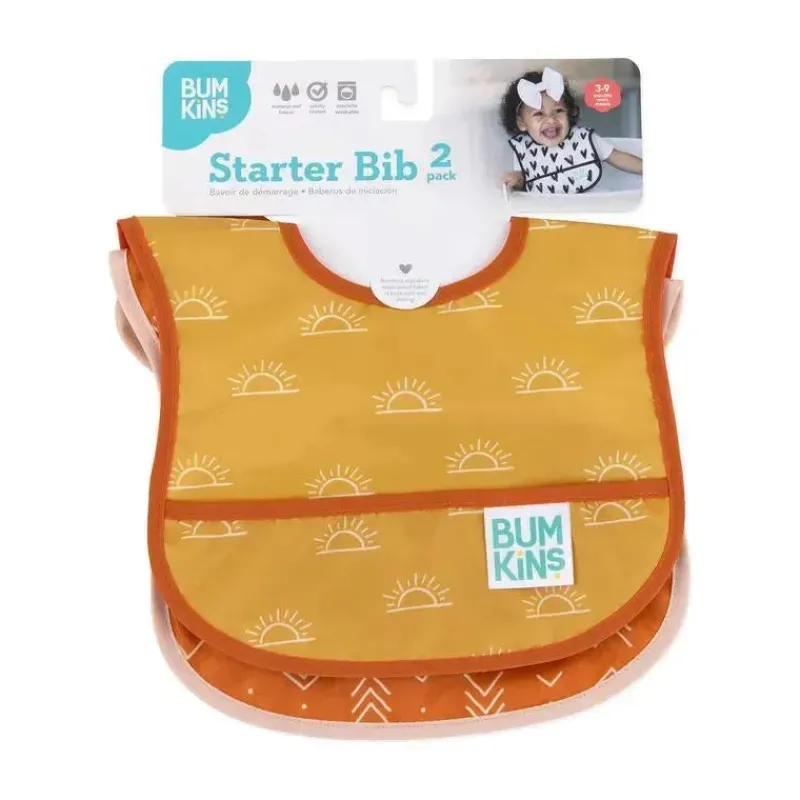 bumkins__babete_inicial___SKUjHuK7g63_1.webp Bumkins - Babete Inicial 2 Pk, Sunshine/Grounded Outlet