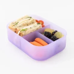 Bumkins - Snack/Lunch Bento Box, recipiente com 3 compartimentos, geléia roxa Fashion