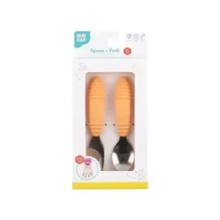 Bumkins - Colher + Garfo Utensílios para bebê - Tangerina Sale