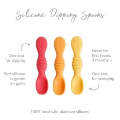 Bumkins - Colheres de imersão de silicone para bebês - Tutti Frutti Sale