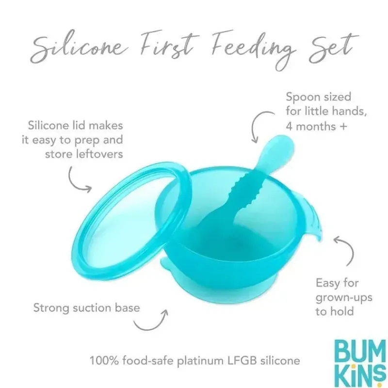 bumkins__conjunto_de_alim_SKUIBmoxRzi_1.webp Bumkins - Conjunto de alimentação de silicone com sucção para bebês e crianças pequenas, geléia azul Online