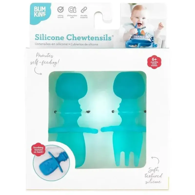 bumkins__conjunto_de_uten_SKUtdxxv5Zb_5.webp Bumkins - Conjunto de Utensílios para Bebês, Mastigadores de Silicone, Geléia Azul Fashion
