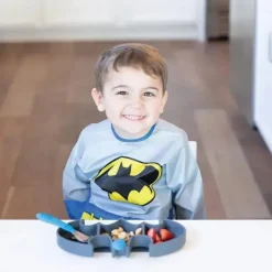 Bumkins - Dc Comics Silicone Grip Dish, Batman Best