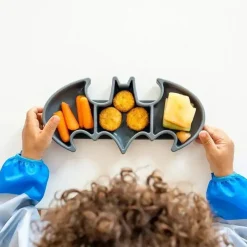 Bumkins - Dc Comics Silicone Grip Dish, Batman Best