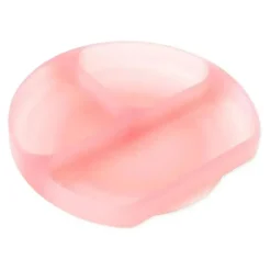 Bumkins - placa de sucção para crianças e bebês, prato de silicone dividido, gelatina rosa Clearance