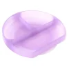 Bumkins - placa de sucção para crianças e bebês, prato de silicone dividido, geléia roxa Best