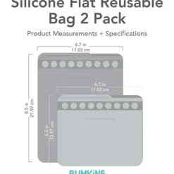 Bumkins - Saco reutilizável plano de silicone 2Pk, rosa Sale