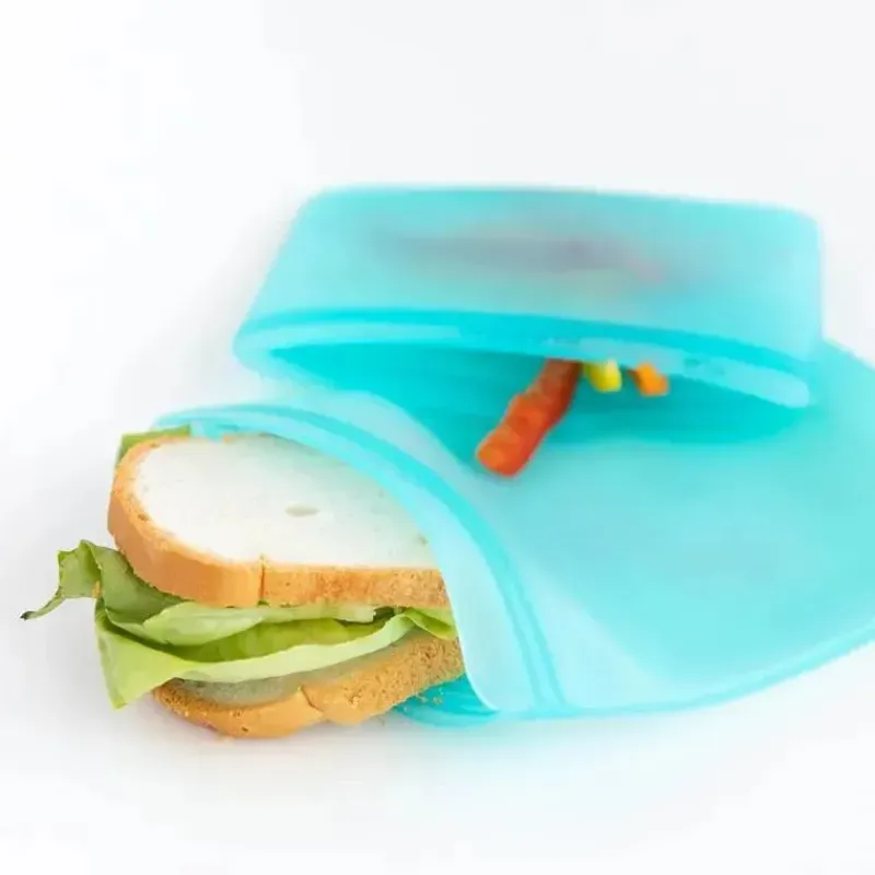 bumkins__sacos_reutilizve_SKUO9es3aj3_1.webp Bumkins - Sacos reutilizáveis de silicone para sanduíches e lanches, sálvia verde Fashion