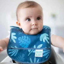 Bumkins - SuperBib 3 Pack, Dinossauros/Trópico Azul New