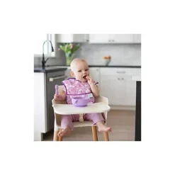 Bumkins silicone primeiro conjunto de alimentação com tampa e colher, lavanda Fashion