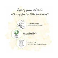 Burt's Bees Baby Burts Bees 100% algodão orgânico reversível ABC cobertor para bebê Fashion