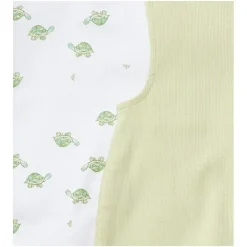 Burt's Bees Baby Burts Bees - Baby Boy Tortoise Jumpsuit & Bodysuit Set, Mint Tea Clearance