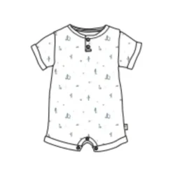 Burt's Bees Baby Burts Bees - Baby Desert Life Romper Fossil Outlet