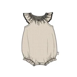Burt's Bees Baby Burts Bees - Baby Girl Dotted Muslin Bubble Fossil Discount