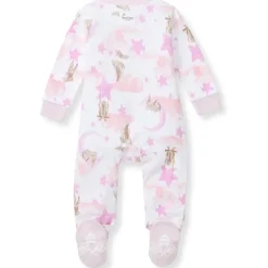 Burt's Bees Baby Burts Bees - Baby Girl Stardust Bunnies Sleep & Play, Crocus Hot