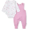 Burt's Bees Baby Burts Bees - Baby Girl Tortoise Jumpsuit & Bodysuit Set, Crocus Sale