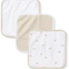 Burt's Bees Baby Burt's Bees - Baby Infant Washcloths, 100% Organic Cotton, 3Pck, Oatmel New
