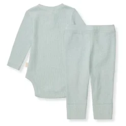 Burt's Bees Baby Burts Bees - Baby Unisex Thermal Bodysuit & Pant Set, Cloudy Sale