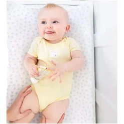 Burt's Bees Baby Burts Bees – Bodysuits de manga curta 5Pk, Sunshine Clearance