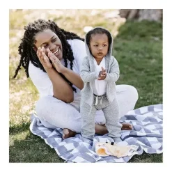 Burt's Bees Baby Burts Bees – Calça jogger de malha para bebê, cinza urze Fashion