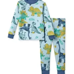 Burt's Bees Baby Burts Bees – Conjunto de camiseta e calça Mega Dino Friends New