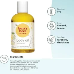 Burt's Bees Baby Burt's Bees - óleo corporal Mama com vitamina E, origem 100% natural, 5 onças Best