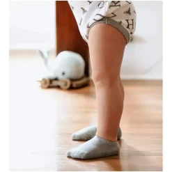 Burt's Bees Baby Burts Bees – Meias para bebê 6 unidades de algodão orgânico sólido cinza urze Hot
