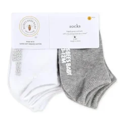 Burt's Bees Baby Burts Bees – Meias para bebê 6 unidades de algodão orgânico sólido cinza urze Hot