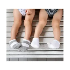 Burt's Bees Baby Burts Bees – Meias para bebê 6 unidades de algodão orgânico sólido cinza urze Hot