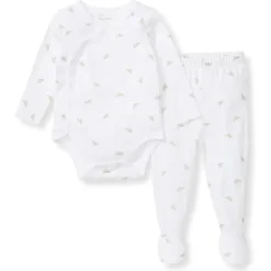 Burt's Bees Baby Burts Bees - Micro Golden Bee Bodysuit Set, Fossil New