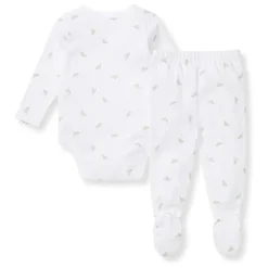 Burt's Bees Baby Burts Bees - Micro Golden Bee Bodysuit Set, Fossil New